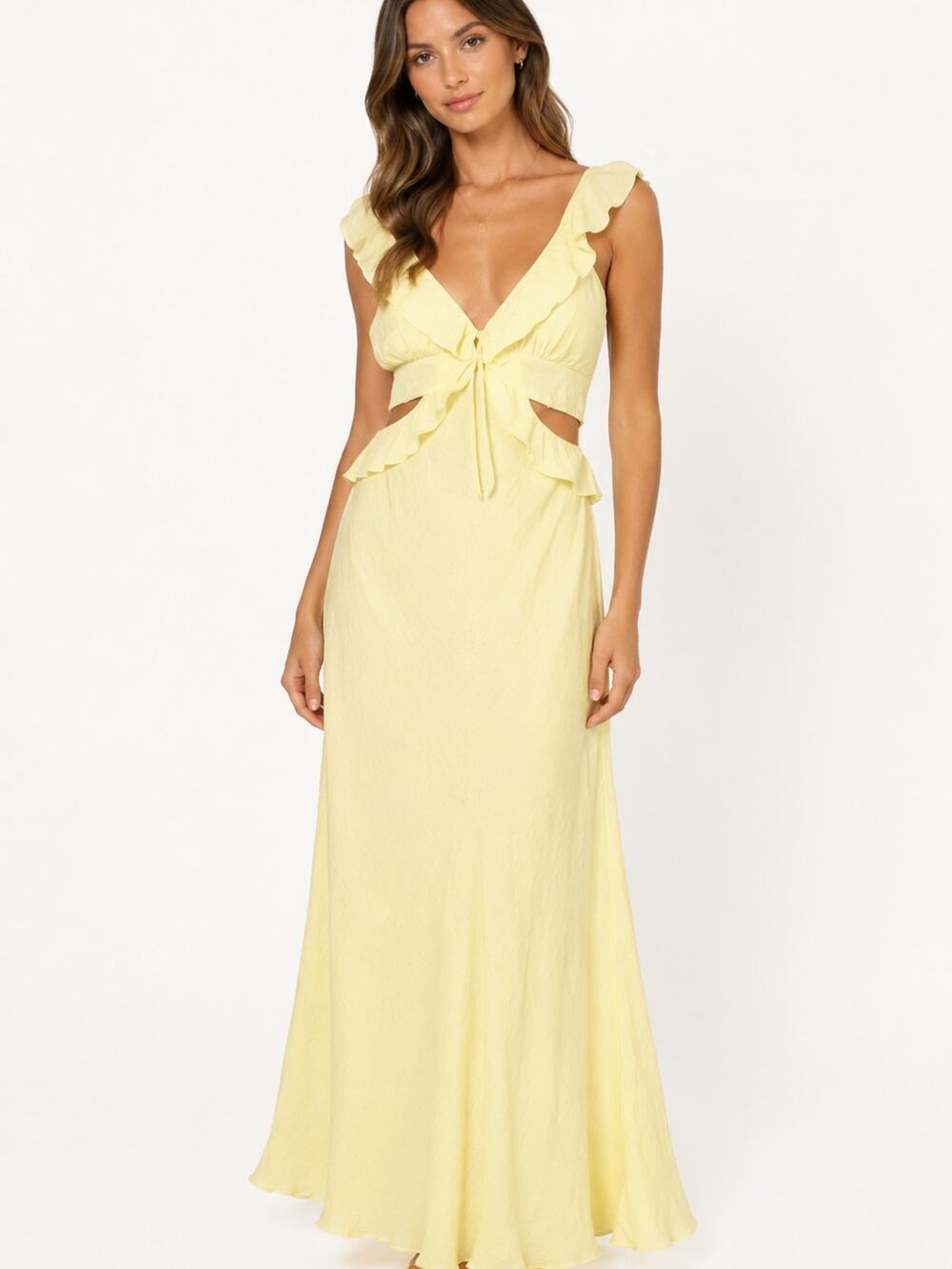 Here Comes The Sun Showpo Butter Yellow Maxi Dress XL Vacation Summer Casual